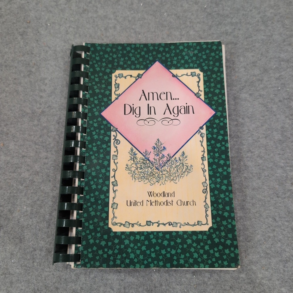 Amen... Dig In Again Woodland United Methodist Church Alabama Cookbook 2001 VG+